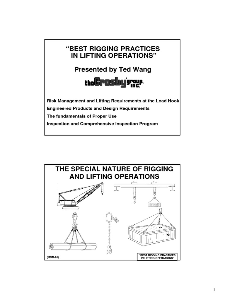 Best Rigging Practices in Lifting | PDF | Fatigue (Material) | Strength ...