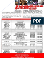 Calendario Ademinsa Colombia s a s 2013