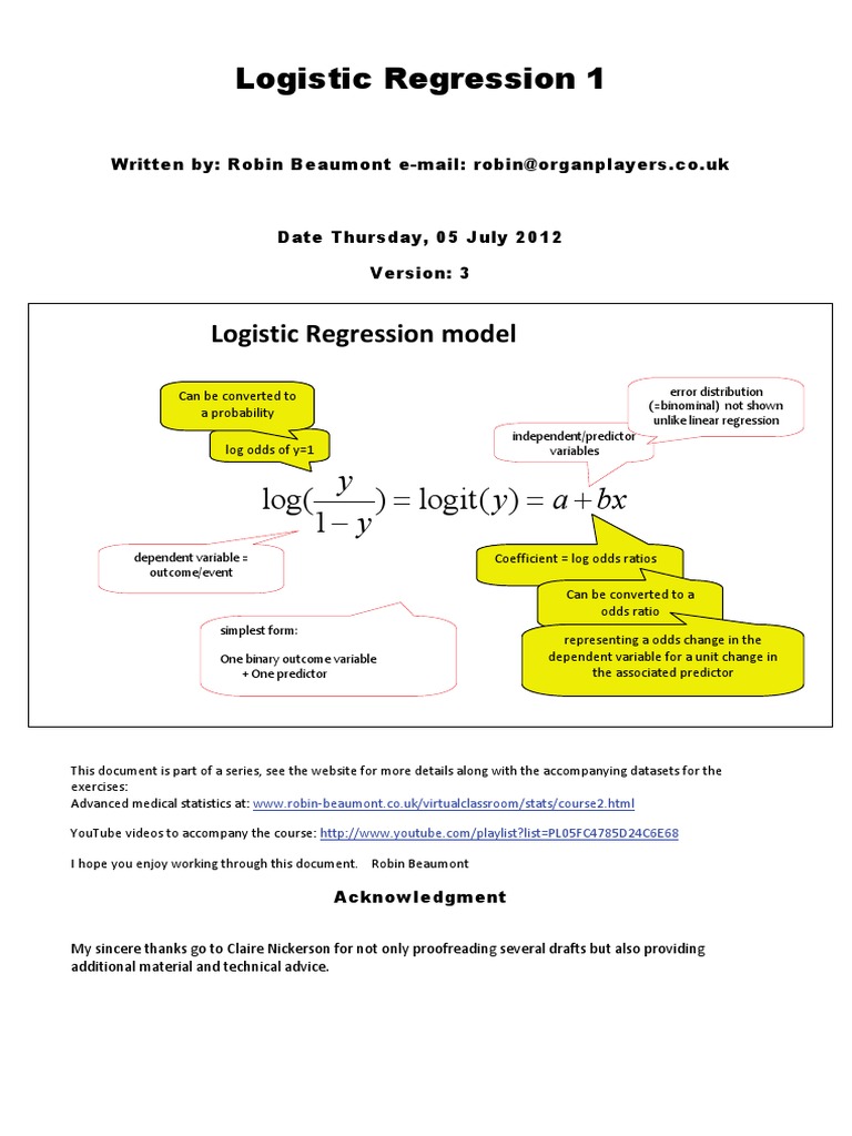research papers on logistic regression