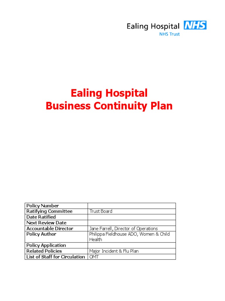 BCP (Business Continuity Plan) | PDF | Incident Management | Risk