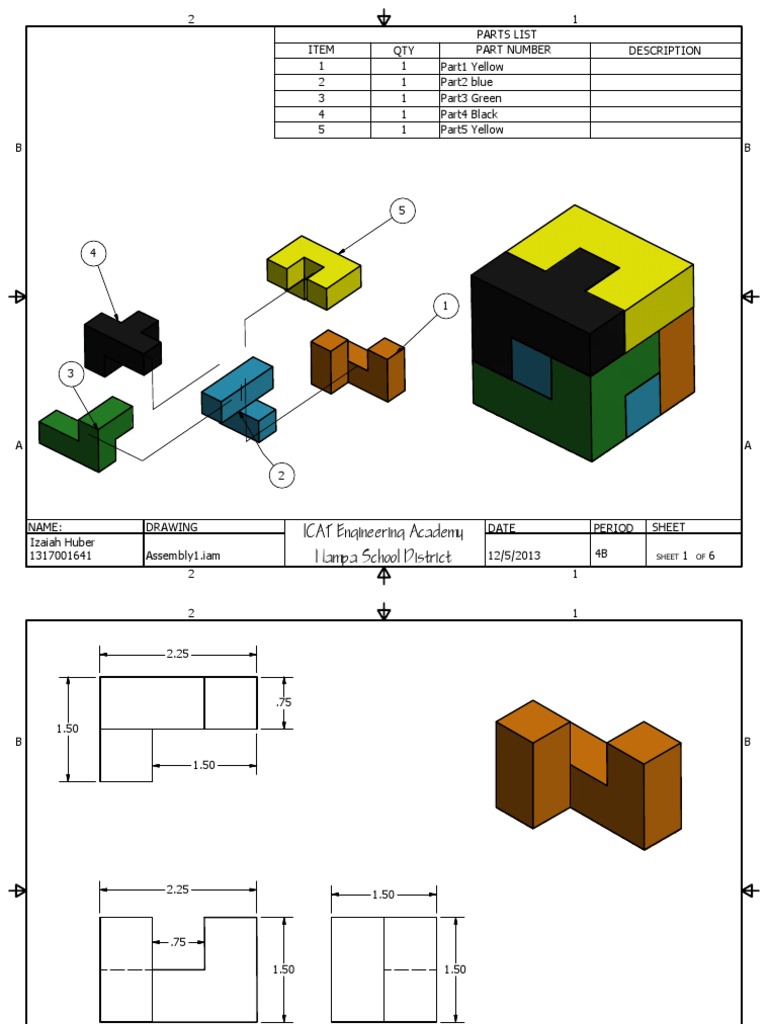 Drawing Parts List Overview | PDF