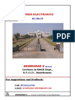 7th Semester Power Electronics Question Bank(Arunkumar G, Lecturer in EC Dept, STJIT, Ranebennur