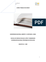 Protocolo y Modulo Curso de Trabajo de Grado