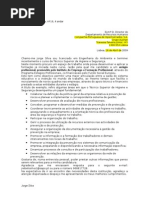Cartas de Apresentaçã e candidatura espontanea  Gestão de 