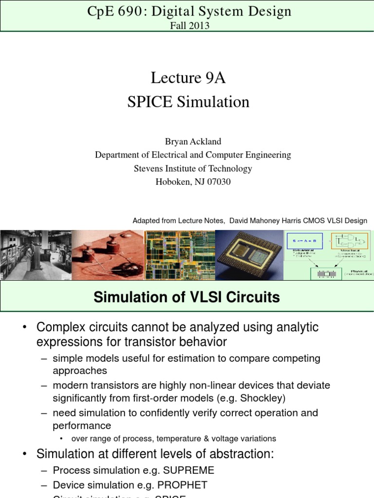 SPICE Simulation in VLSI Design | PDF | Spice | Electrical Network