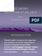 SEJARAH KEPERAWATAN JIWA