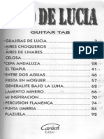 Flamenco - Paco de Lucia - Greatest Hits Tab Book PDF