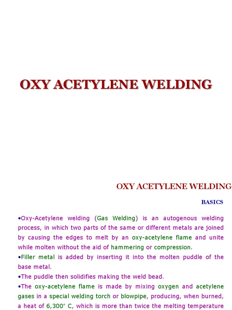 Oxy Acetylene Welding | PDF | Welding | Construction
