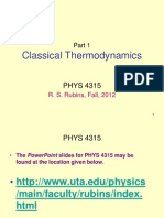 Classical Thermo
