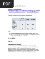 Syllabus: Parta: A) General Intelligence