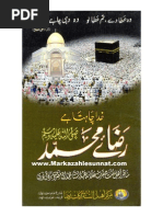 Raza-E-Muhammad (Sallalahu Alaihi Wa Sallam) by Hazrat Allama Abdul Sattar Hamdani (Maddazillahul Aali)