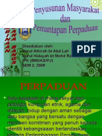 Penyusunan Masyarakat Dan Pemantapan Perpaduan