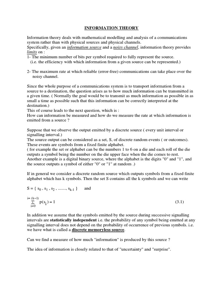 An Introduction To Digital Communications Part 2 PDF Channel