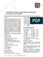 Calibration of High Voltage Measuring Systems According To IEC 60060-2