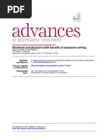Emotional and Physical Health Benefits of Expressive Writing