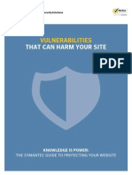 That Can Harm Your Site: Vulnerabilities