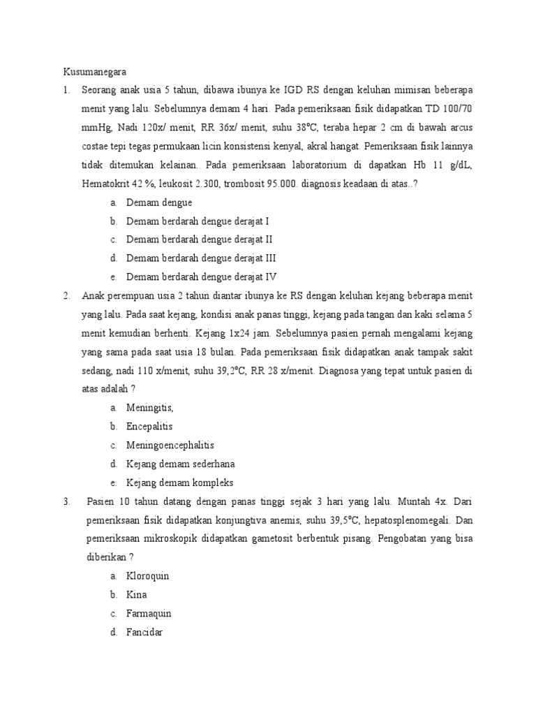 Contoh Soal Ukdi Anak