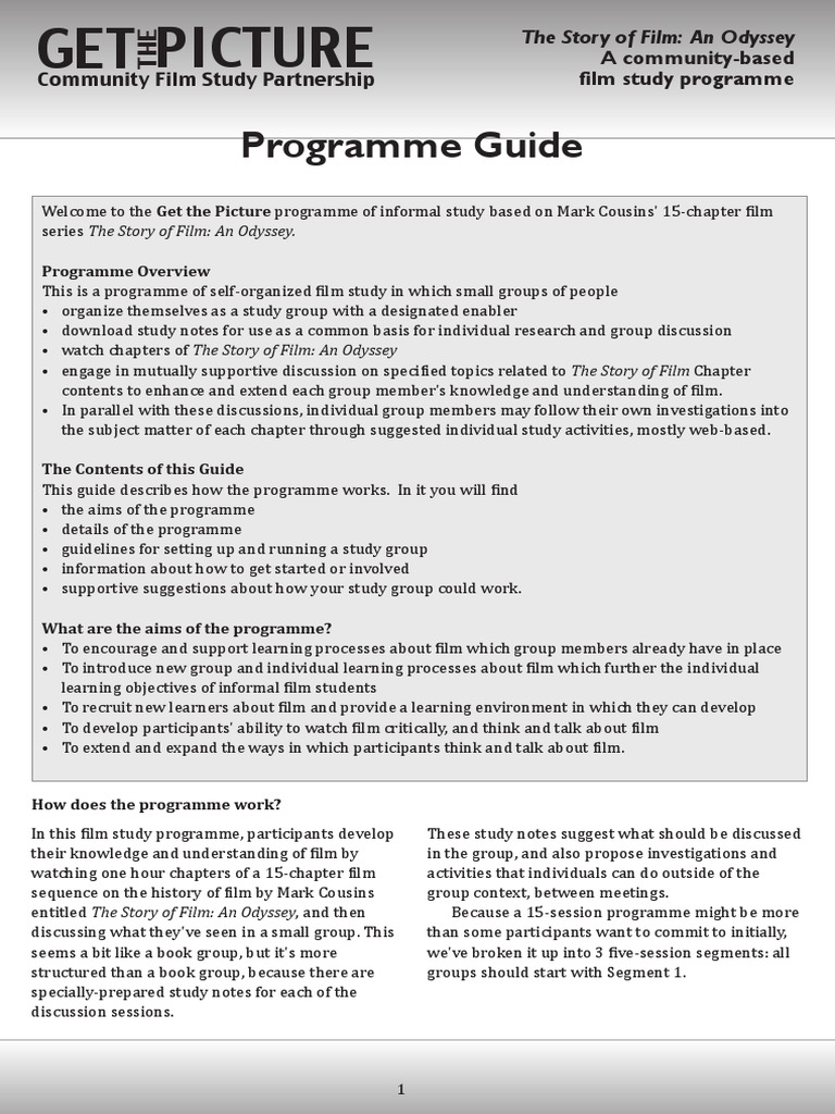 GET THE PICTURE Programme Guide | PDF | World Wide Web | Internet & Web