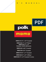 Polk MOMO MMC 650 Speaker Manual