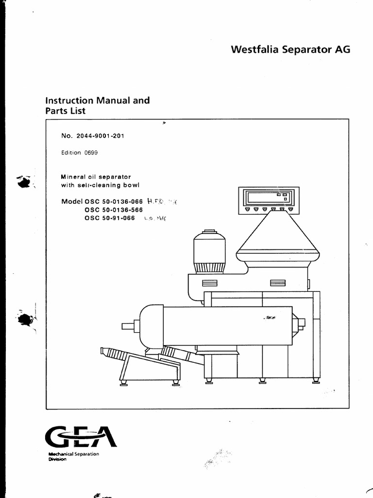 Westfalia Separator Ag Pdf Pump Liquids