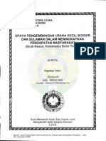 Apriyanti: Upaya Pengembangan Usaha Kecil Bordir Dan Sulaman Dalam Meningkatkan Pendapatan ..., 2002. USU E-Repository © 2008