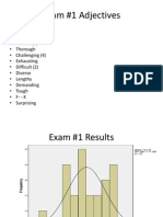 Exam #1 Results