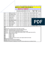 Exercises of Excel for Student