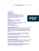 Viscosity Classifications