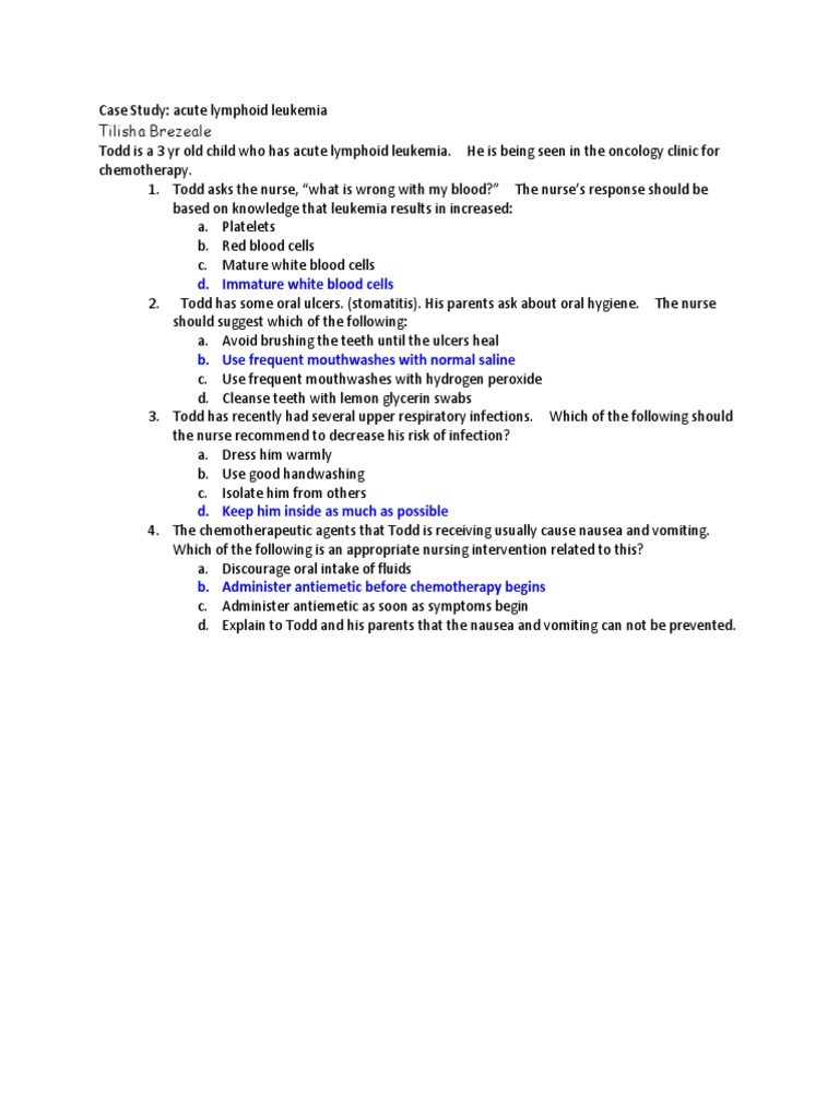 Hematology case studies leukemia picture