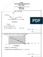 Waja Additional Mathematics SPM 2008 - TOPIC 11: Vectors