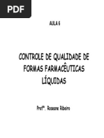 06 - Controle de Qualidade de Formas Farmacêuticas Líquidas