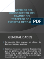 Beneficios Del Conocimiento Del Trámite Del Traspaso Lic Teo