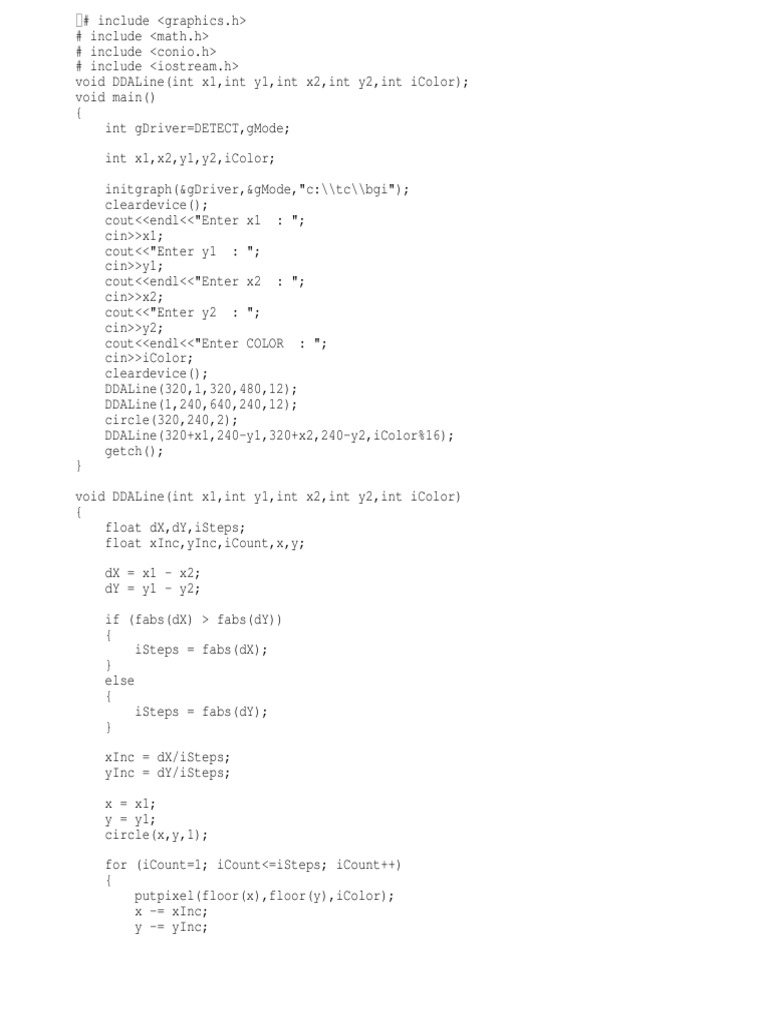Dda Code | PDF