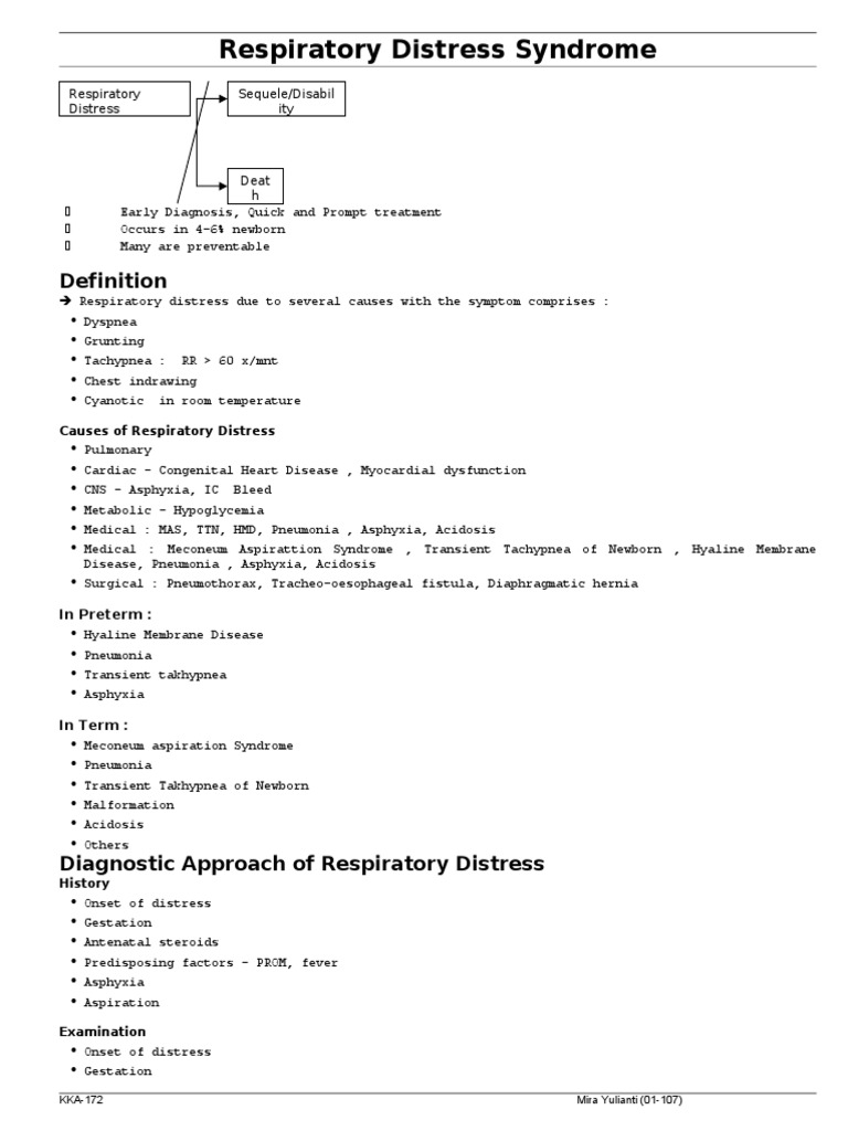 Understanding Respiratory Distress Syndrome | PDF | Pulmonology ...