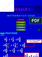 Mathematics Upsr: 2. Fractions