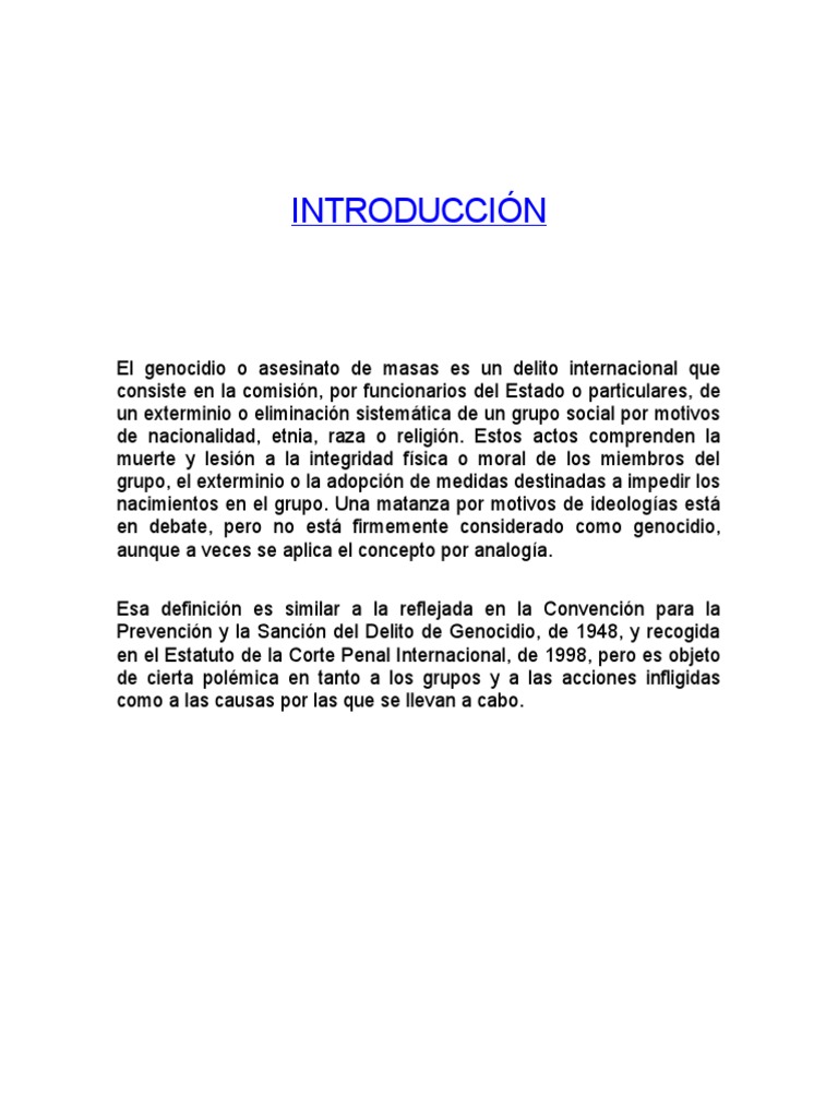 EL Genocidio | PDF | Genocidios | El Holocausto