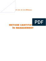 Metode Cantitative in Management