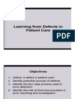 Learning From Defects