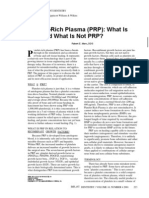 PRP What Is PRP and What Is Not