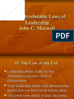 Laws of Leadership John C Maxwell