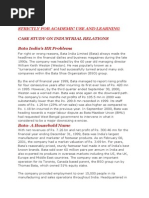 Download Bata India Case Study on HR by Hassan Ali SN191589141 doc pdf