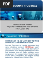 Download PRESENTASI PENYUSUNAN RPJMDes by Ardiansyah Rahim SN191589762 doc pdf