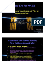 A New Era For NASA: Where Commercial Space Will Play An Important Role..