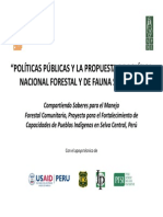 Politicas Publicas y Propuesta de PNFFS