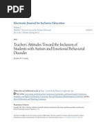 Download Teachers Attitudes Toward the Inclusion of Students With Autism by big four SN191592402 doc pdf