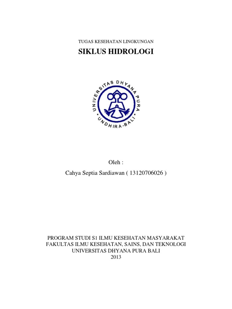 Makalah Siklus Hidrologi