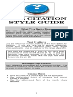 IEEE Citation Style Guide