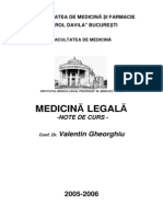 MEDICINĂ LEGALĂ NOTE DE CURS