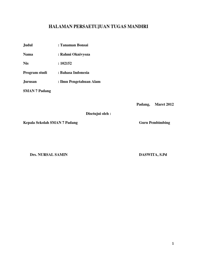 Makalah Tanaman Bonsai Makalah Tanaman Bonsai