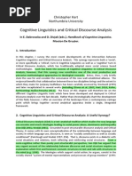 Download Cognitive Linguistics and Critical Discourse Analysis by Ehsan Dehghan SN191602338 doc pdf